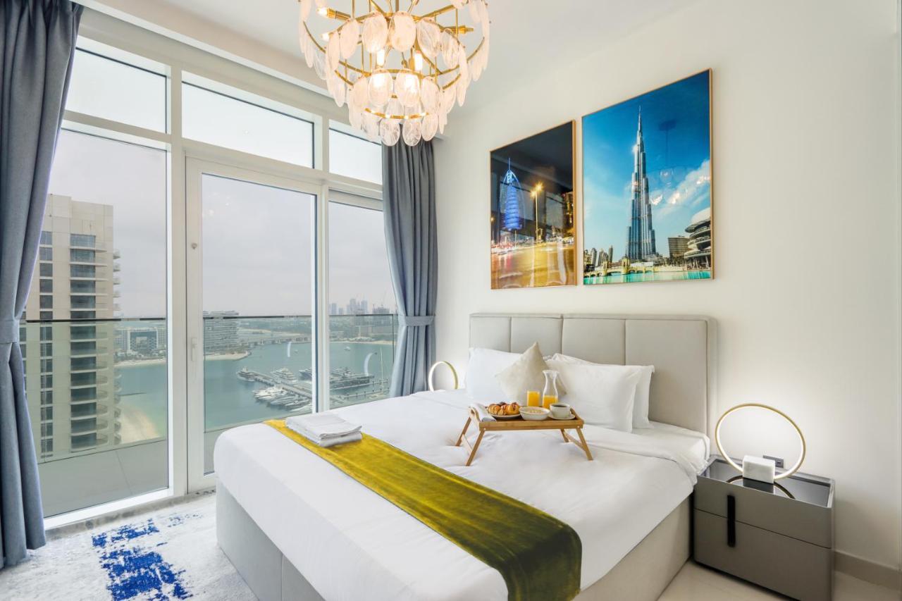 Livbnb Suites - 3 Bedroom With Private Beach Marina Skyline View Dubai Exterior foto