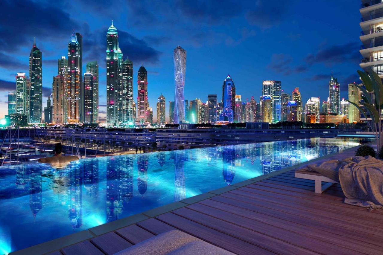 Livbnb Suites - 3 Bedroom With Private Beach Marina Skyline View Dubai Exterior foto